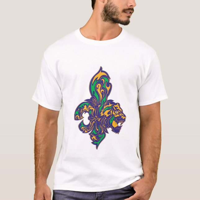 Mardi Gras Lilie T-Shirt (Vorderseite)