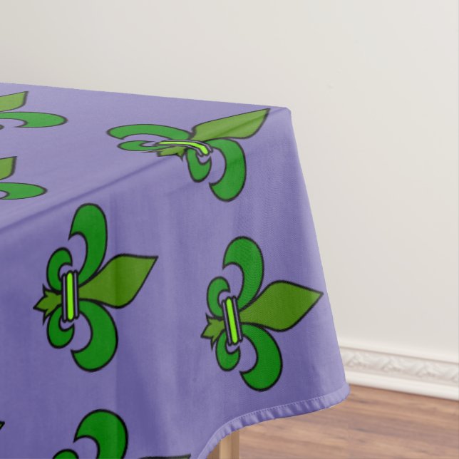 Mardi Gras Lilie Tablecloth Party Dekoration Tischdecke (Beispiel)