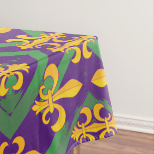 Mardi Gras Lilie Tischdecke