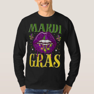 Mardi Gras Lip Lilie T-Shirt