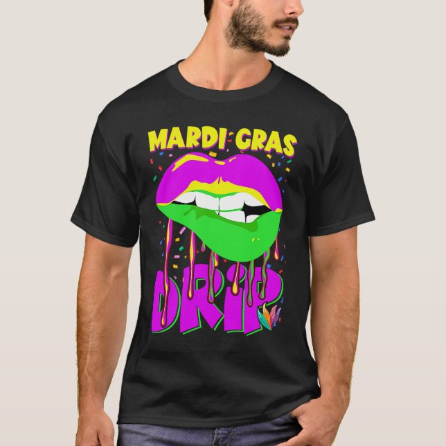 Mardi Gras lips T-Shirt (Vorderseite)