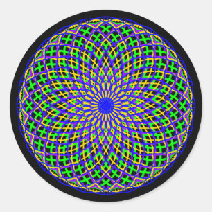 Mardi Gras Madness Runder Aufkleber