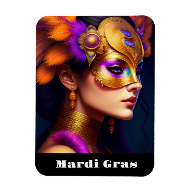 Mardi Gras Magnet (Vertikal)