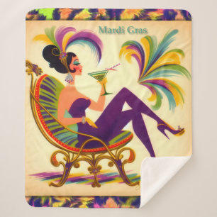 Mardi Gras Martini Woman Sherpadecke