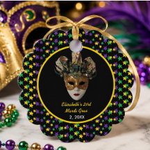 Mardi Gras Mask 21. Geburtstag Party