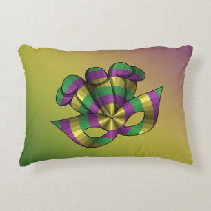 Mardi Gras Mask Accent Pillow Zierkissen