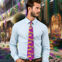 Mardi Gras Mask Lilie Beads King Cake