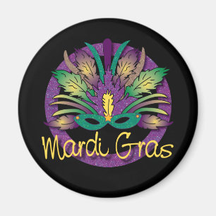 Mardi Gras Mask Magnet