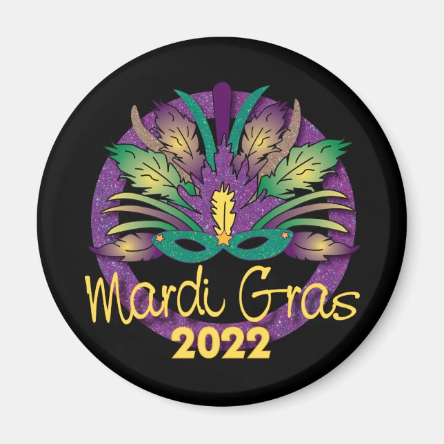 Mardi Gras Mask Magnet - 2022 (Vorne)