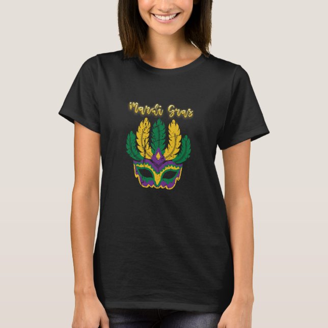 Mardi Gras Mask Masquerade Carnival Men Women Matc T-Shirt (Vorderseite)