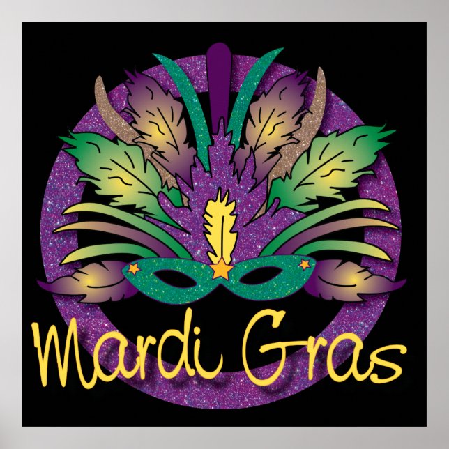 Mardi Gras Mask Poster (Vorne)