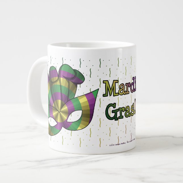 Mardi Gras Mask Spezielle Tasse (Vorderseite Links)