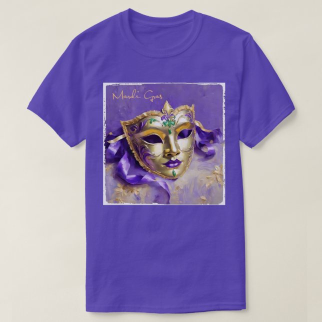 Mardi Gras Mask T - Shirt (Design vorne)