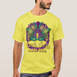 Mardi Gras Mask T - Shirt 2025 - Mobile, AL