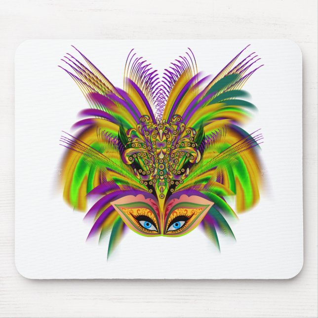 Mardi-Gras-Mask-The-Queen-V-3 Mousepad (Vorne)