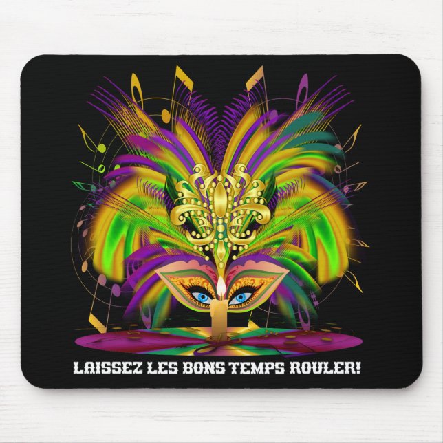 Mardi-Gras-Mask-The-Queen-V-4 Mousepad (Vorne)