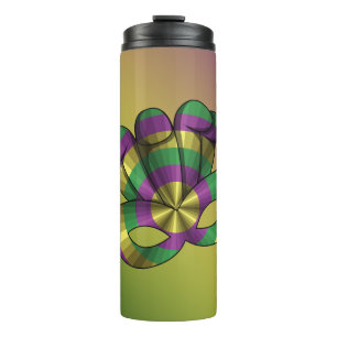 Mardi Gras Mask Thermal Tumbler Thermosbecher