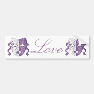 Mardi Gras Mask Thunder_Cove Autoaufkleber