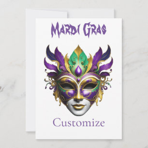 Mardi Gras Mask Thunder_Cove Einladung