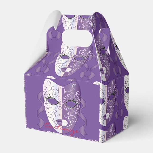 Mardi Gras Mask Thunder_Cove Geschenkschachtel (Vorderseite)