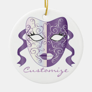 Mardi Gras Mask Thunder_Cove Keramik Ornament