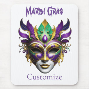 Mardi Gras Mask Thunder_Cove Mousepad