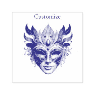 Mardi Gras Mask Thunder_Cove Permastempel