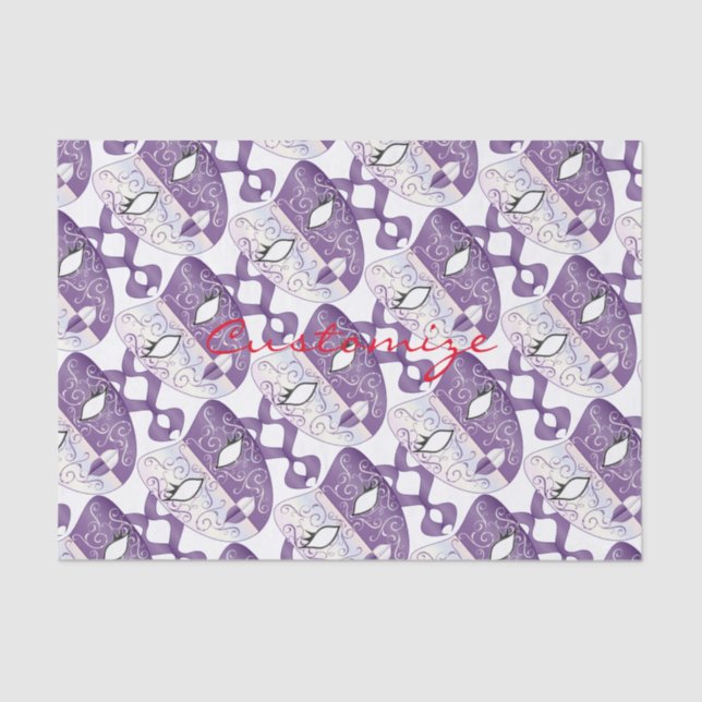 Mardi Gras Mask Thunder_Cove Seidenpapier (Vorderseite)