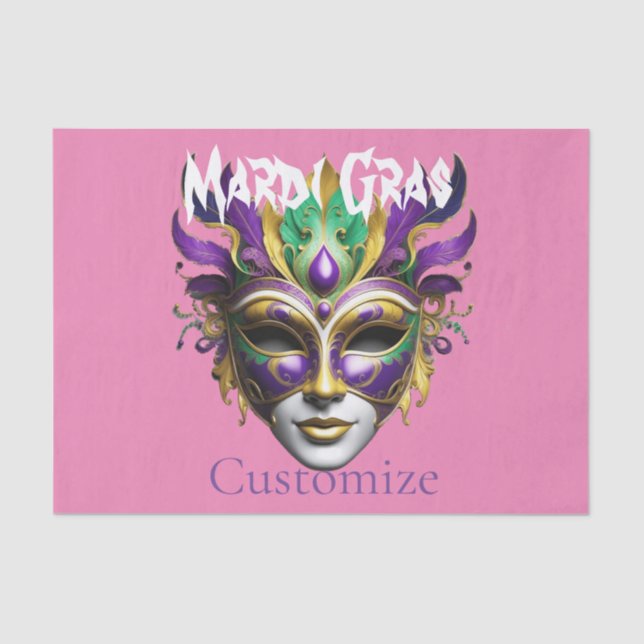 Mardi Gras Mask Thunder_Cove Seidenpapier (Vorderseite)