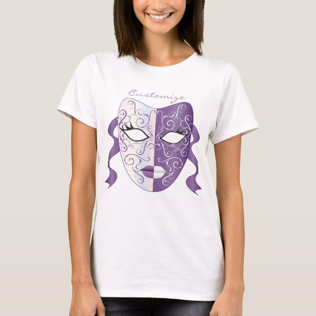 Mardi Gras Mask Thunder_Cove T-Shirt (Vorderseite)