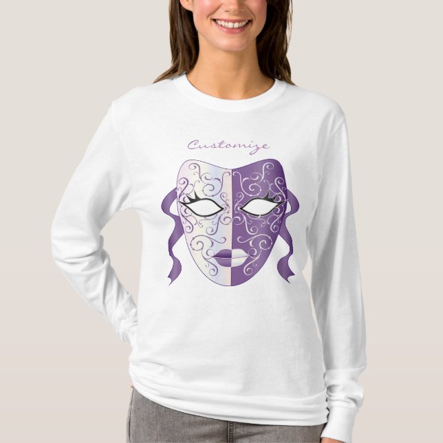 Mardi Gras Mask Thunder_Cove T - Shirt (Vorderseite)