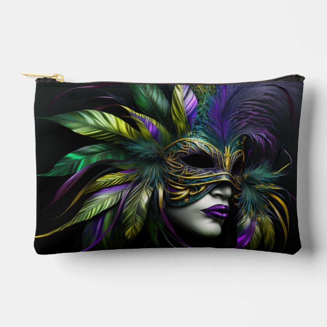 Mardi Gras Mask Zubehörtasche (Vorderseite)