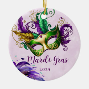 Mardi Gras-Maske  Keramik Ornament