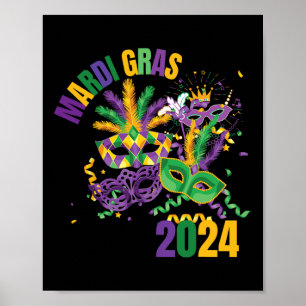 Mardi Gras Maske Mardi Gras Party Für Männer Fraue Poster