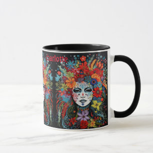 Mardi Gras Maske Name Blume hinzufügen Adresse Tasse