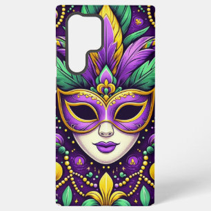 Mardi Gras maske/perlen/Lilie Samsung Galaxy Hülle