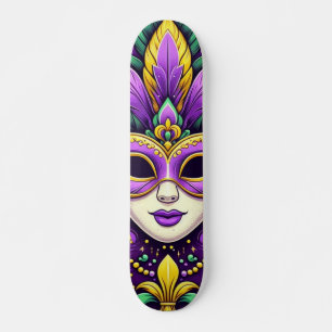 Mardi Gras maske/perlen/Lilie Skateboard