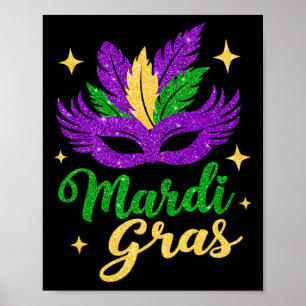 Mardi Gras Maske Spaß 2025 Mardi Gras Party Kinder Poster