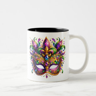 Mardi Gras Maske Zweifarbige Tasse