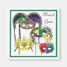 Mardi Gras Masken 1 Magnet