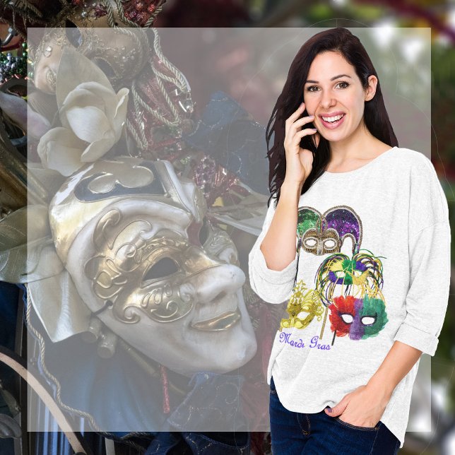 Mardi Gras Masken 1 T - Shirt (Von Creator hochgeladen)
