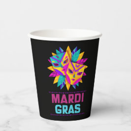 Mardi Gras Masken Paper Cup Pappbecher