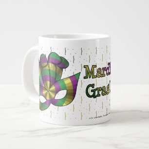 Mardi Gras Masken-Spezialtasse Jumbo-Tasse