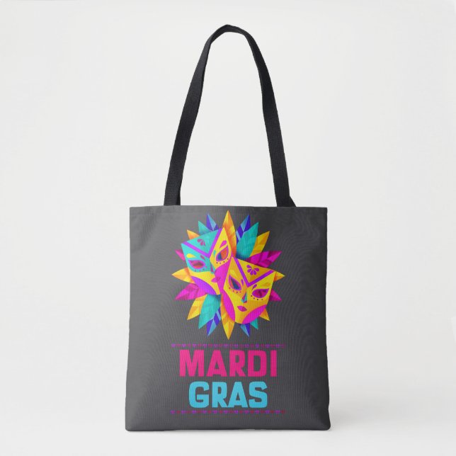 Mardi Gras Masken-Tragetasche (Vorderseite)