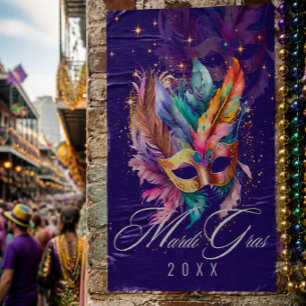 Mardi Gras Maskenball-Maske Lila Poster