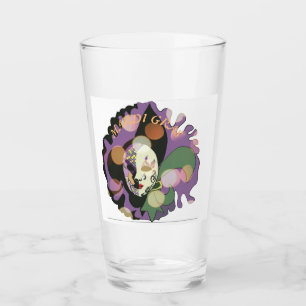Mardi Gras Maskendesign farbenfroh Glas
