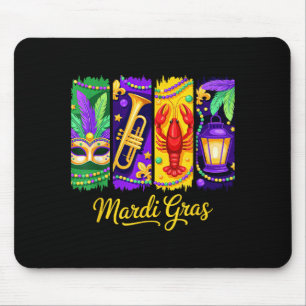 Mardi Gras Maskenperlen New Orleans Karneval  Mousepad