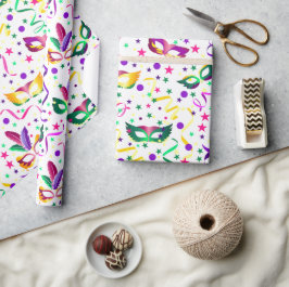 Mardi Gras Masks Geschenkpapier