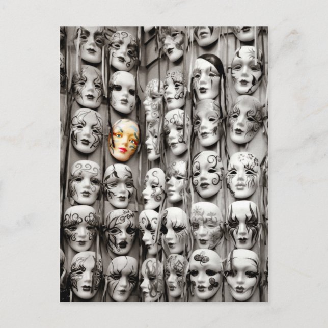 Mardi Gras Masks Postkarte (Vorderseite)