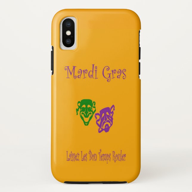 Mardi Gras Masks Rouler Case-Mate iPhone Hülle (Rückseite)